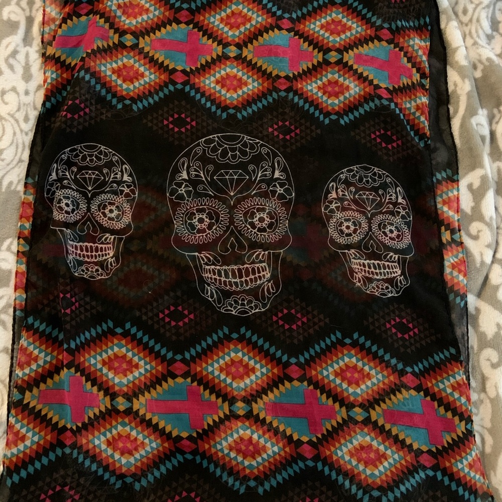 3/$12 - Sugar Skull infinity scarf